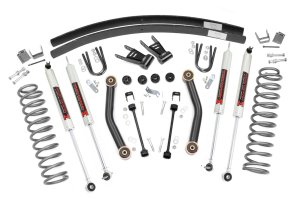 Jeep Cherokee Suspension Lift Kit - Rear - Rough Country - 4.5 Inch M1 with Rear AAL - '85-'01 Jeep Cherokee Suspension Lift Kit - Rear - Rough Country - 4.5 Inch M1 with Rear AAL - '85-'01
